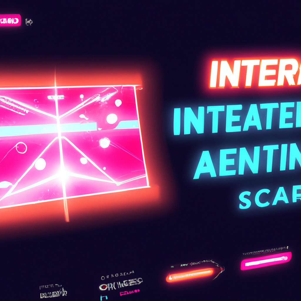 Nightfall Arcade hero scene — neon arena with stylized HUD and players