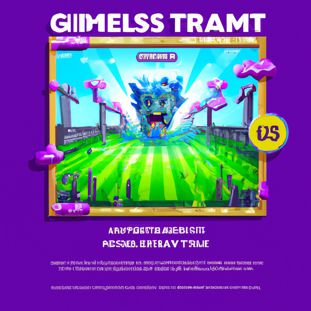 Arcade montage: neon level, power-ups, pixel characters